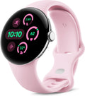 Google Pixel Watch 3 Wi-Fi 41mm ( Silver with Rose Quartz Active Band)