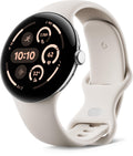 Google Pixel Watch 3 Wi-Fi 45mm (Silver with Porcelain Active Band)