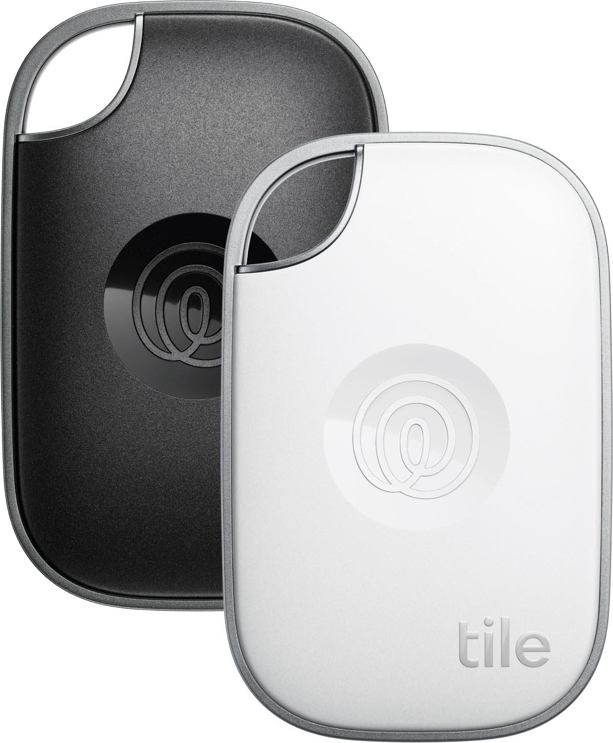Tile Pro Bluetooth Tracker 2 Pack (Black/White) [2024]