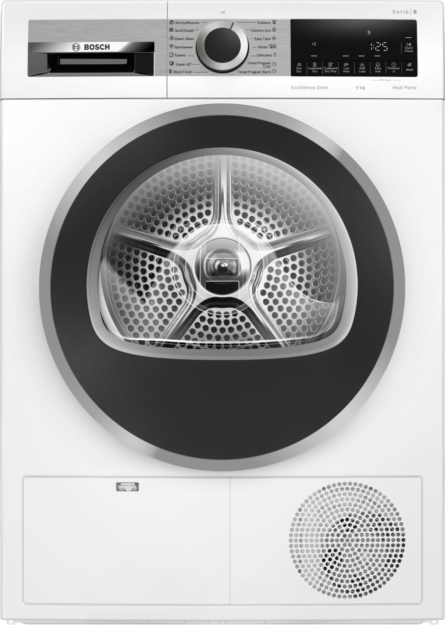 Bosch WQG24201AU Series 8 9kg Heat Pump Dryer