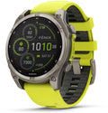 Garmin fenix® 8 47mm SOLAR Sapphire Edition Bare Titanium with Amp Yellow + Graphite Band