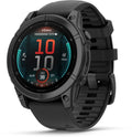 Garmin fenix® E 47mm Slate Grey Steel with Black Band