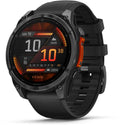 Garmin fenix® 8 47mm AMOLED Glass Slate Grey Steel with Black Band