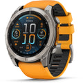Garmin fenix® 8 51mm AMOLED Sapphire Edition Titanium with Spark Orange + Graphite Band