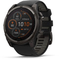 Garmin fenix® 8 51mm SOLAR Sapphire Edition Carbon Grey Titanium with Black + Pebble Grey Band