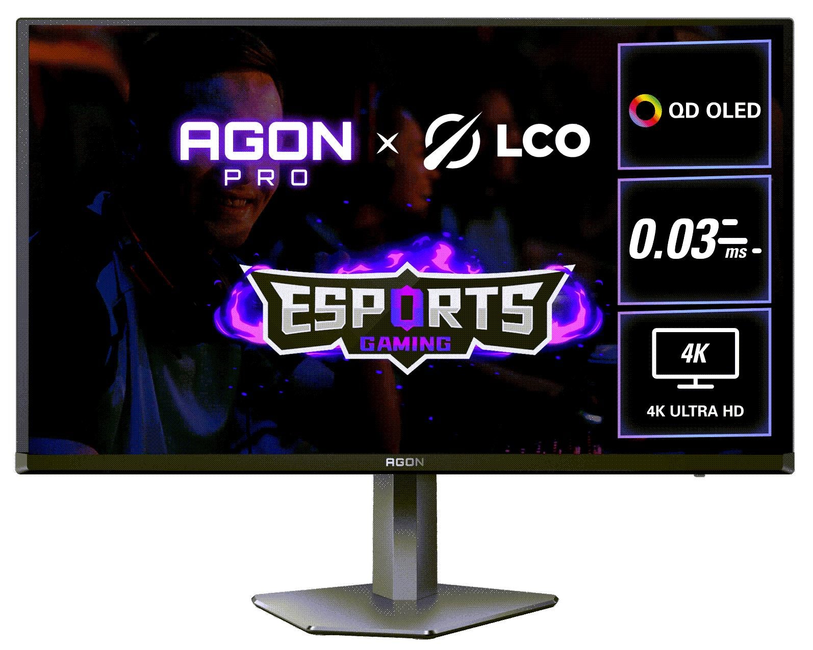 AOC AGON AG326UD 31.5' 4K UHD QD-OLED 165Hz Gaming Monitor