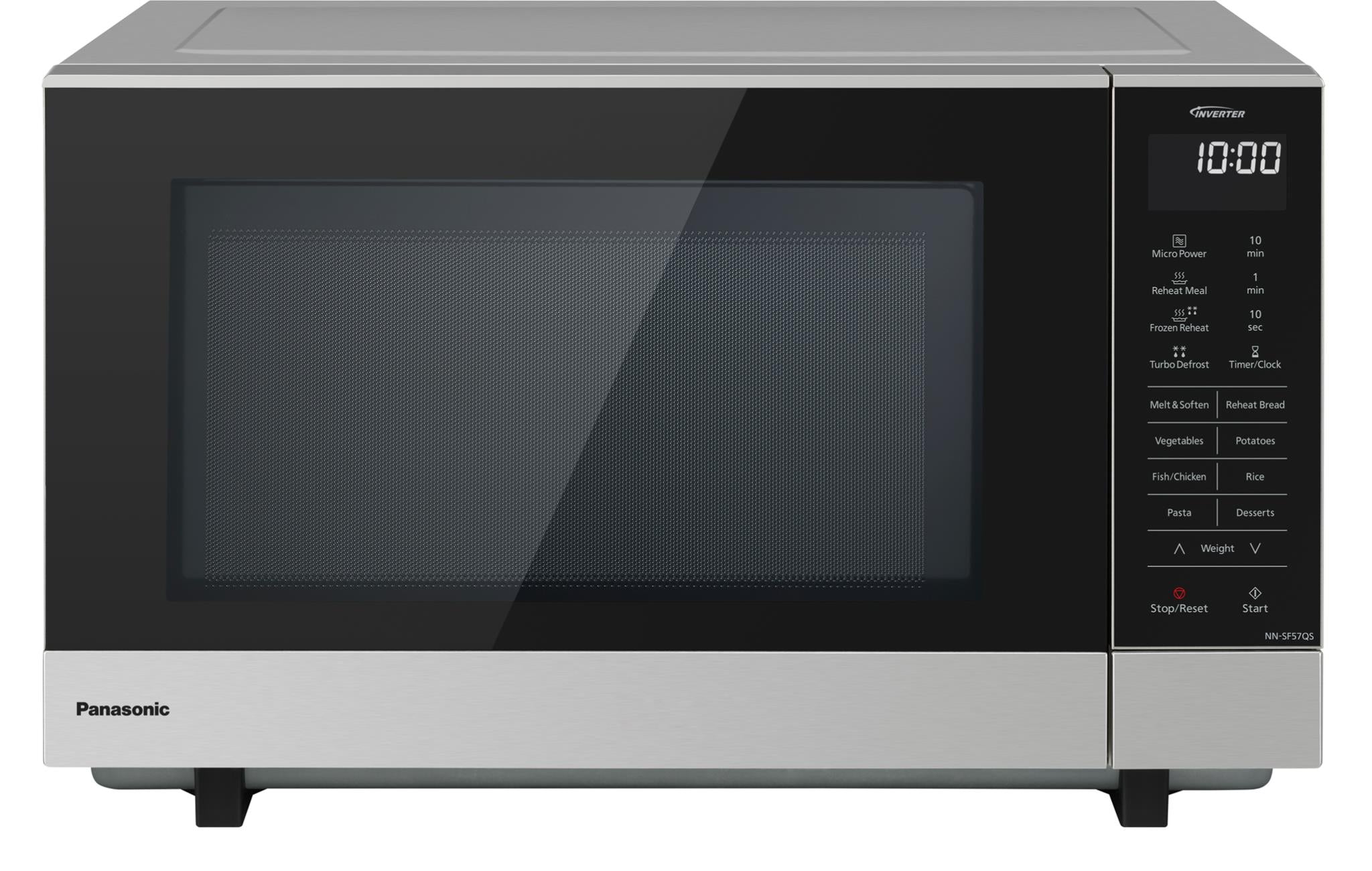 Panasonic 27L 1000W Flatbed Microwave (Stainless Steel)