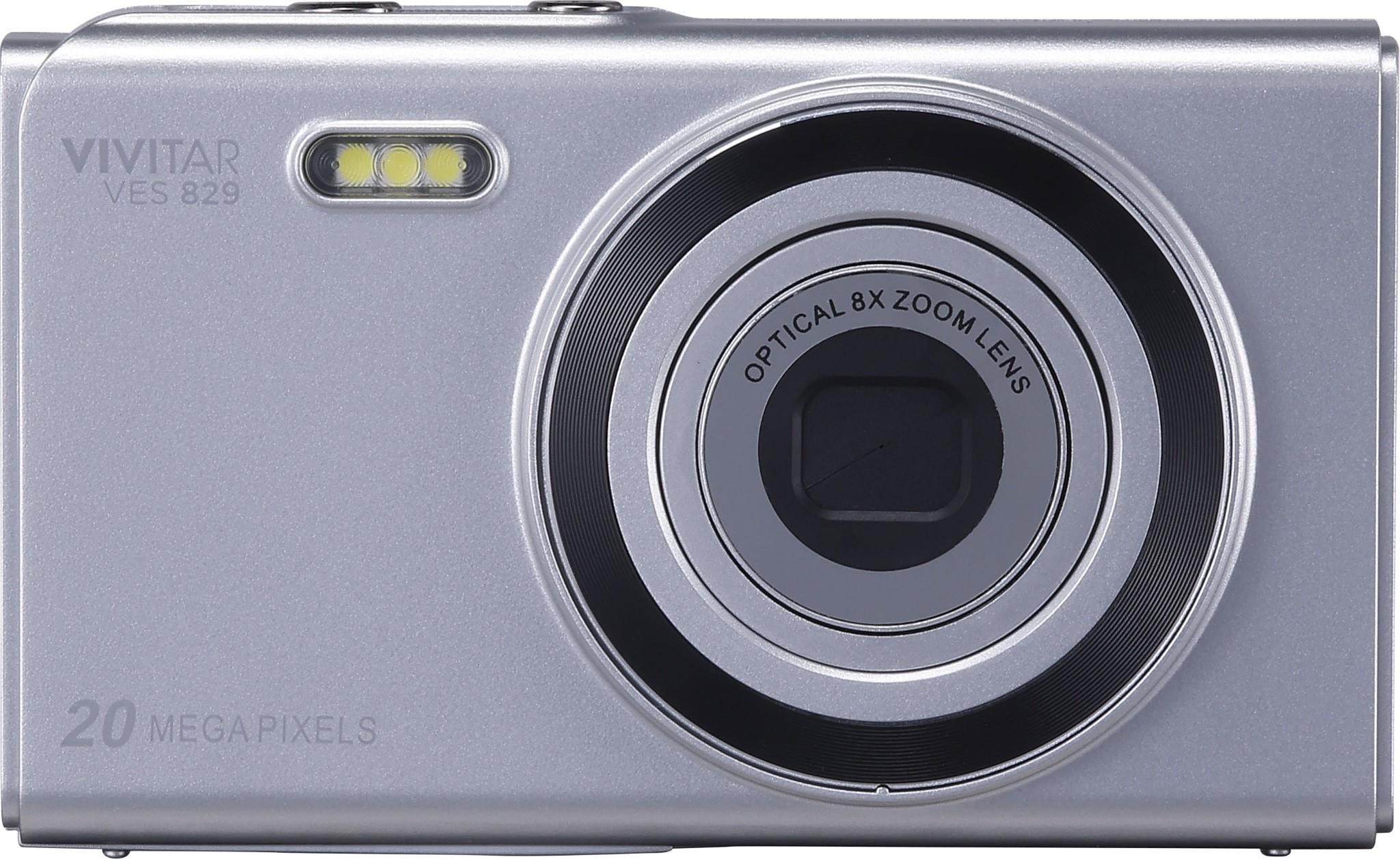 Vivitar 20MP Compact Digital Camera with 8x Optical Zoom (Silver)