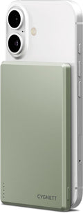 Cygnett Charge Connect 5K Magnetic Slim Power Bank (Green)