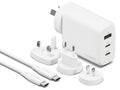 Cygnett Voyager 67w Multiport GaN Travel Wall Charger (White)
