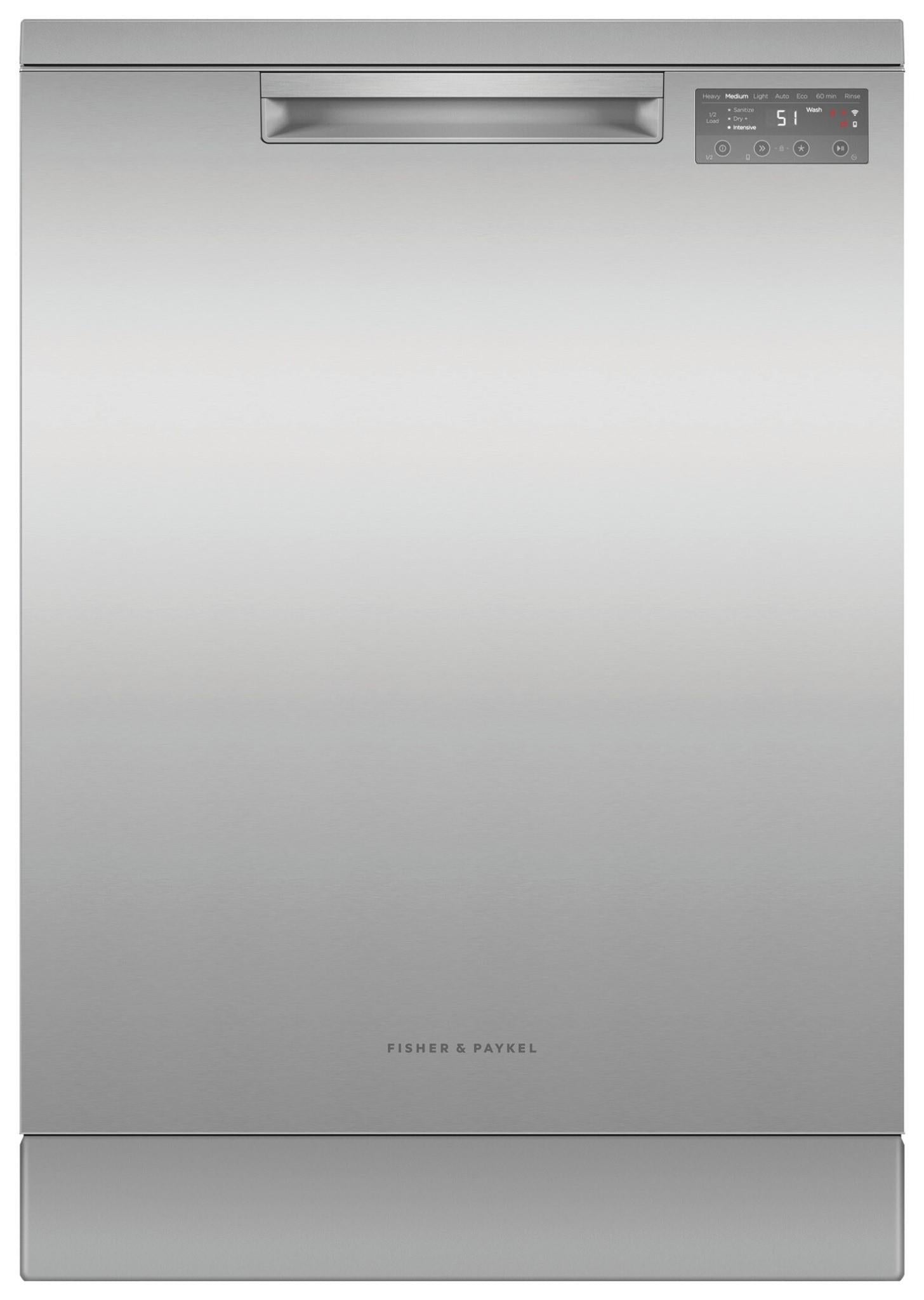 Fisher & Paykel DW60FC4X3 15-Place Setting Freestanding Dishwasher (Stainless Steel)