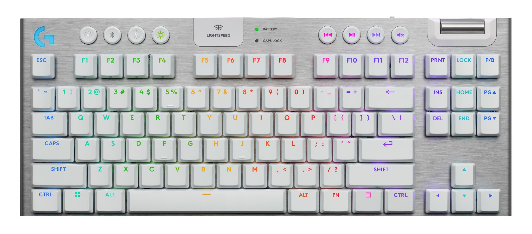 Logitech G915 X LIGHTSPEED TKL Low-Profile Wireless Gaming Keyboard (White)