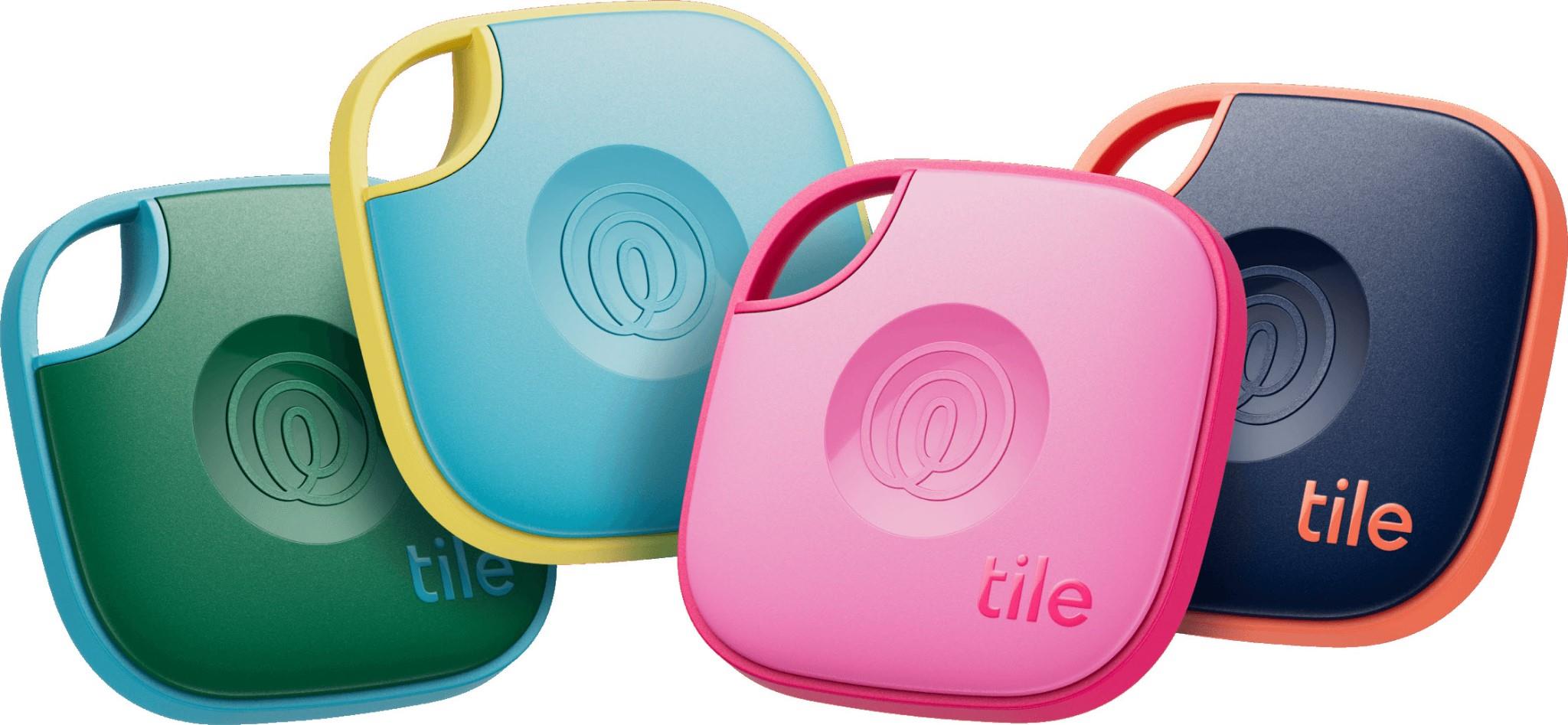 Tile Mate Bluetooth Tracker 2024 (Colour 4 Pack)