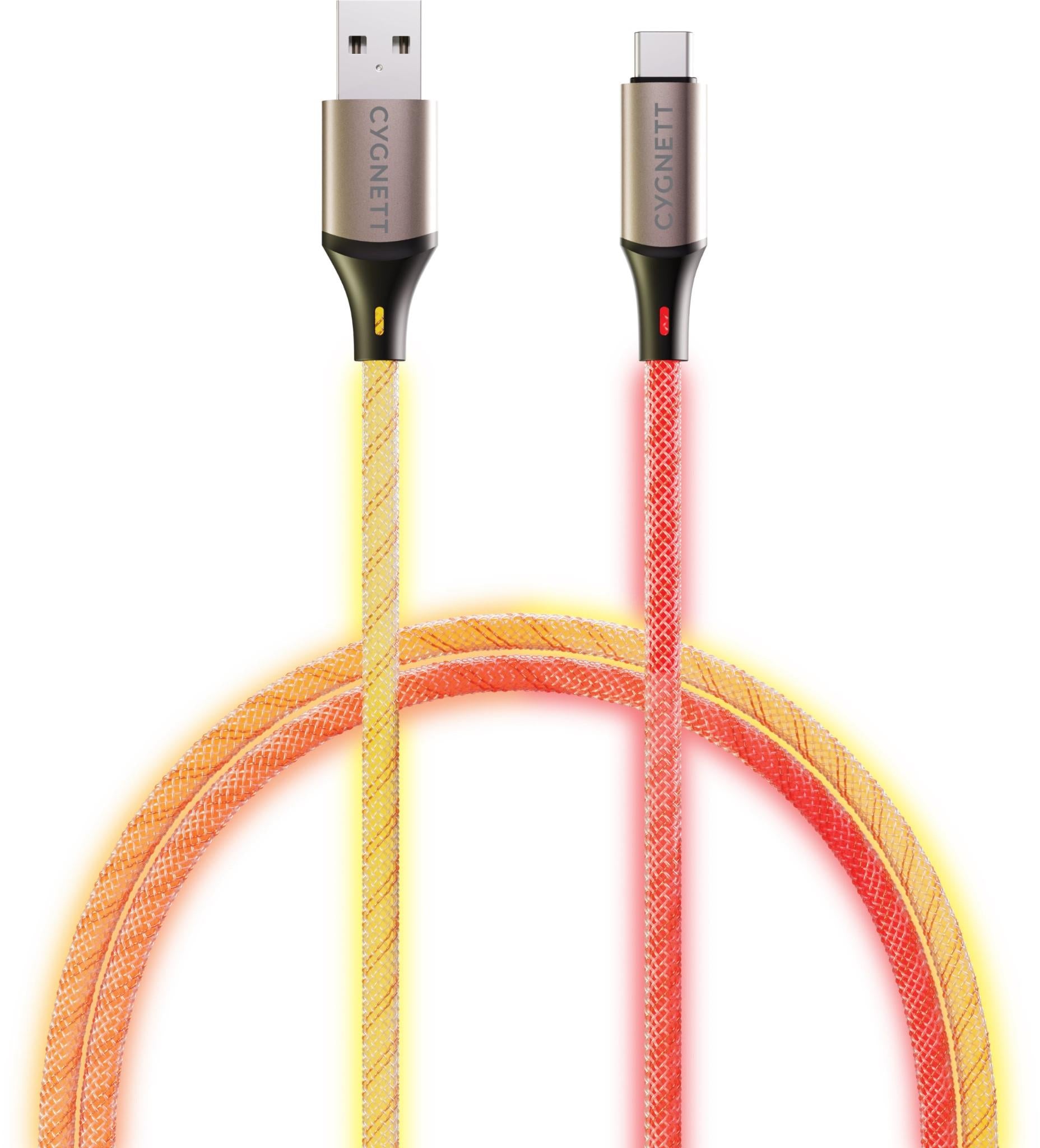 Cygnett Illuminate USB-A to USB-C Light Up Cable 1.2m