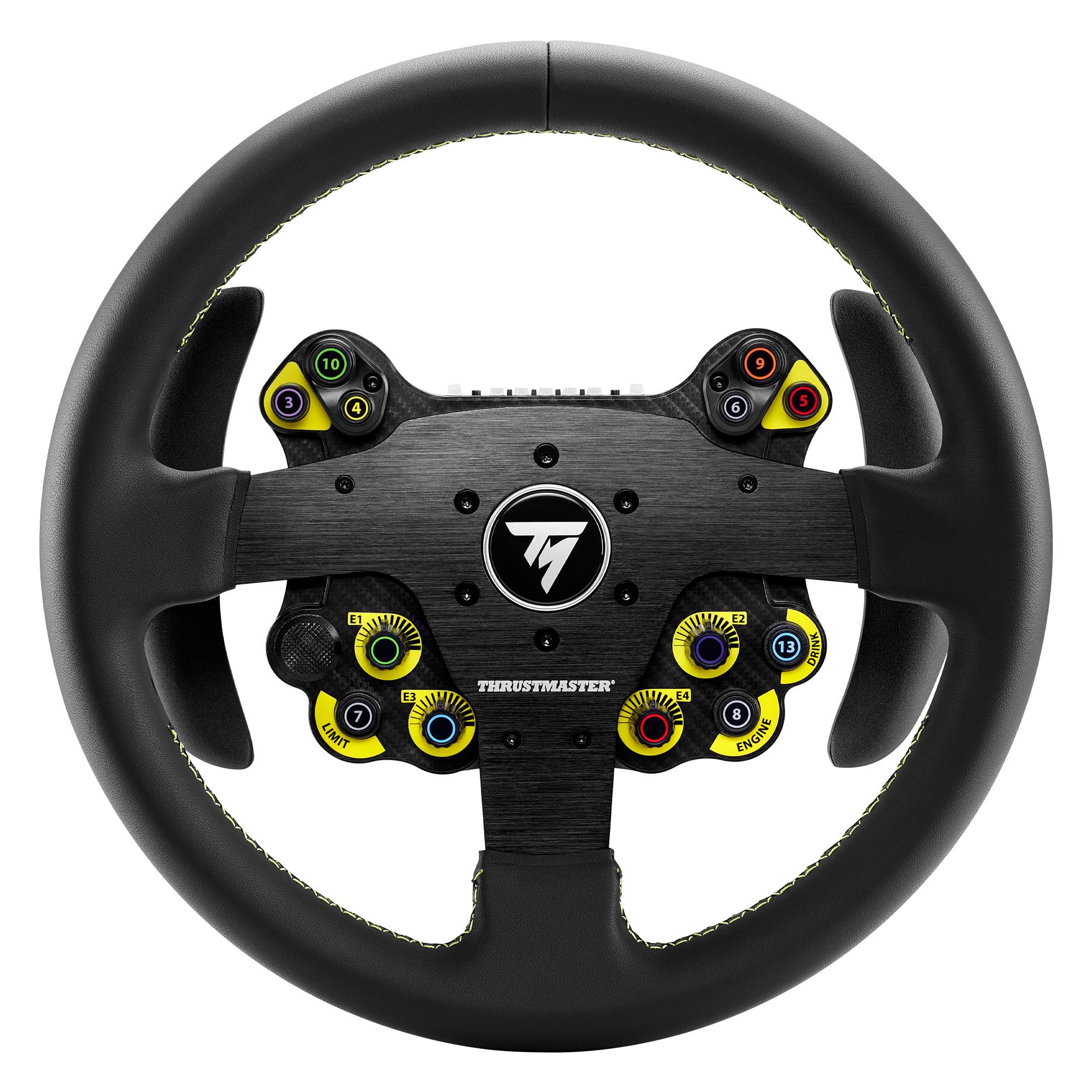 Thrustmaster EVO Racing 32R Leather. Round Leather-Wrapped Wheel Rim & Detachable Hub