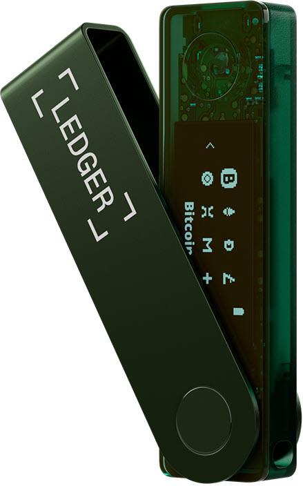 Ledger Nano X Crypto Hardware Wallet (Emerald Green)