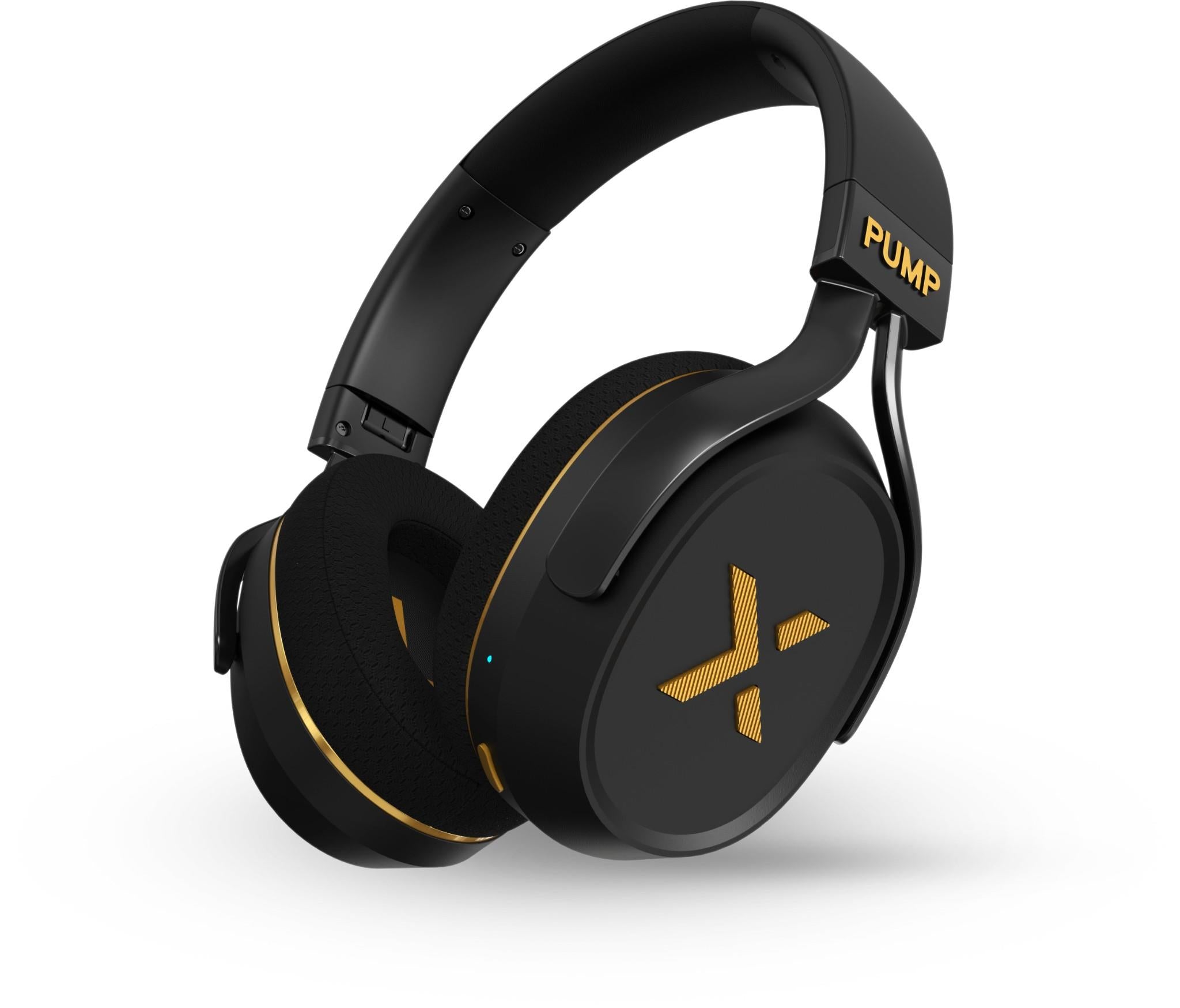 BlueAnt PumpX Gym ANC Over-Ear Headphones (Black/Gold)