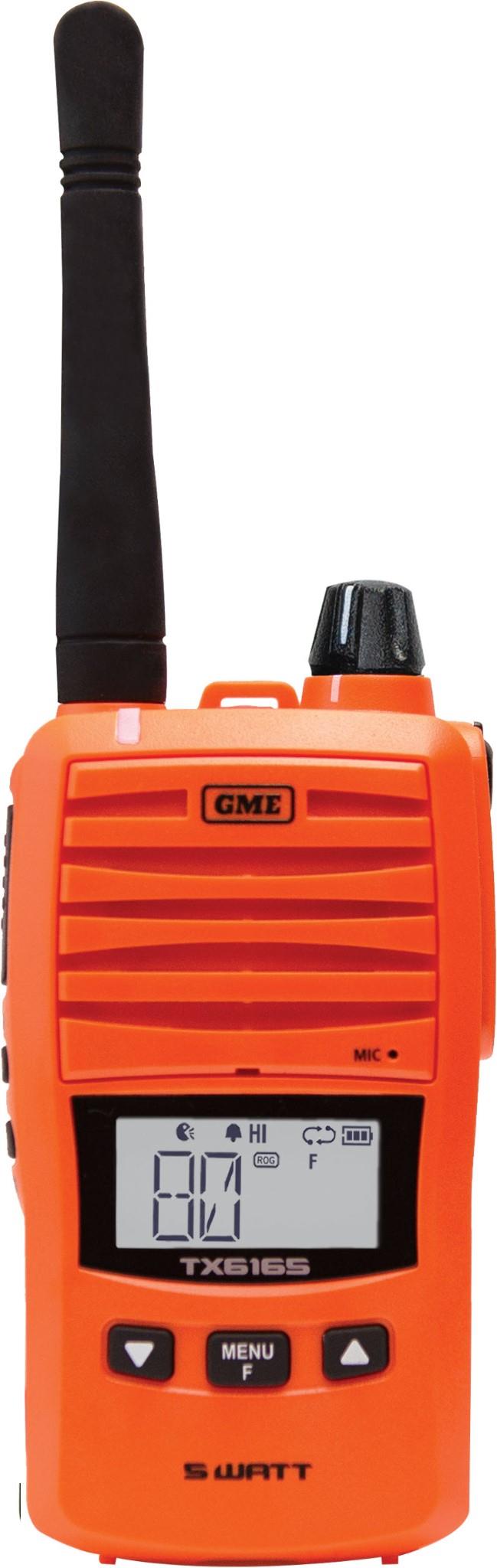 GME TX6165XO 5/1 Watt UHF CB Handheld Radio (Orange)