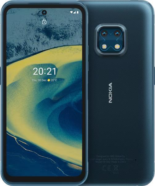 Nokia XR20 (Ultra Blue) + Portable Wireless Speaker 2 + 33w Fast Wall Charger Bundle