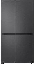 LG - GS-B599MBL 664L Flat Door Side by Side Fridge in (Matte Black)