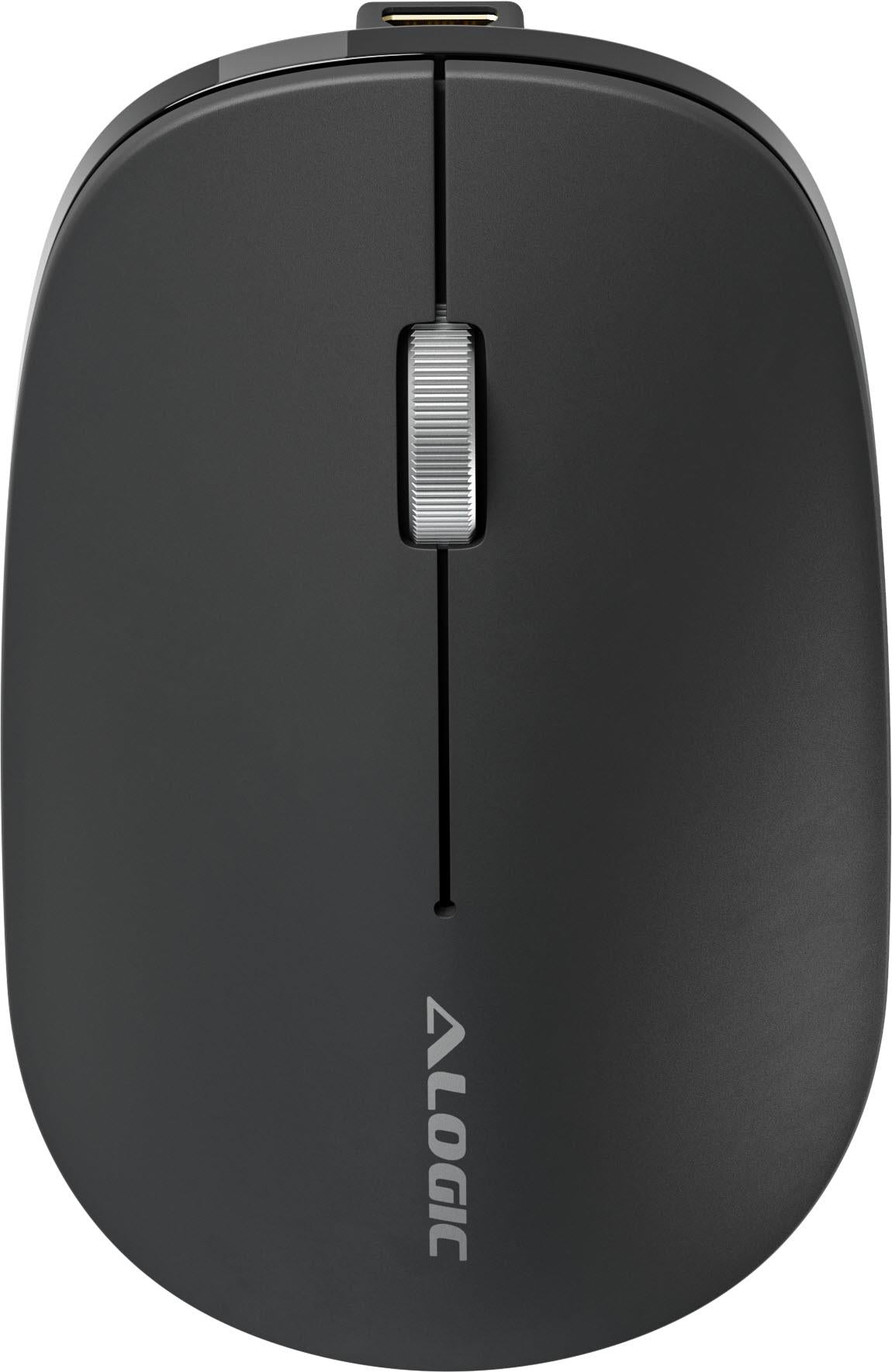 Alogic Echelon Bluetooth USB-C Rechargeable 4 Keys Mouse (Black)