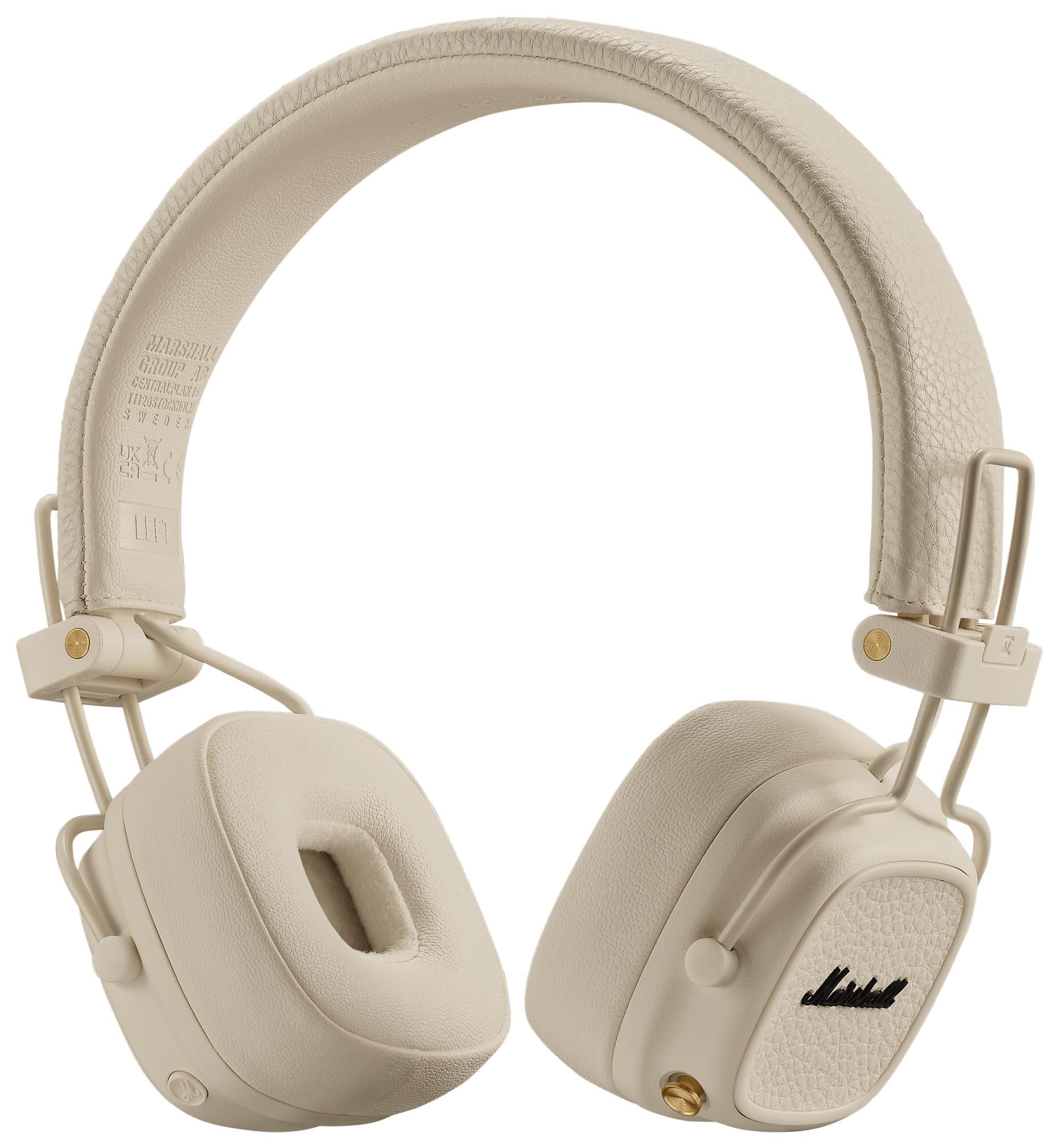 Marshall MAJOR V Wireless On-Ear Bluetooth Headphones (Cream)
