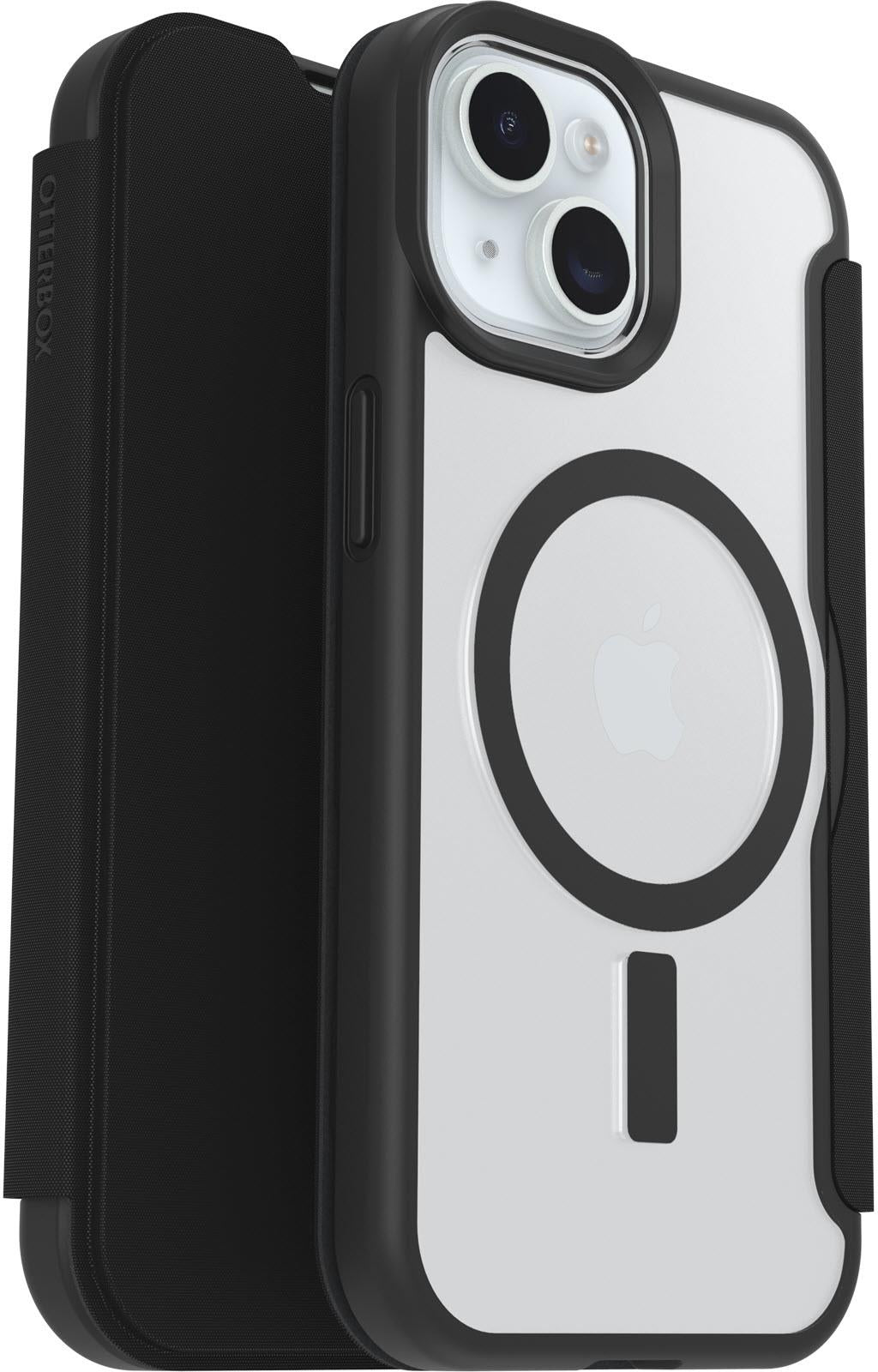 Otterbox React Folio MagSafe Case for iPHone 16e/15/14/13 (Black Crystal)