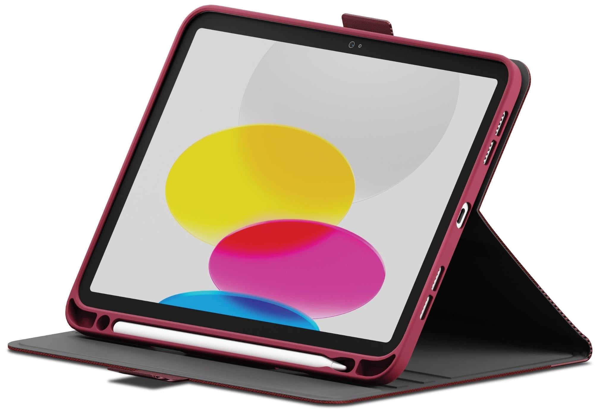 Cygnett TekView Case for iPad A16/10.9' 10th Gen (Cherry Rose)