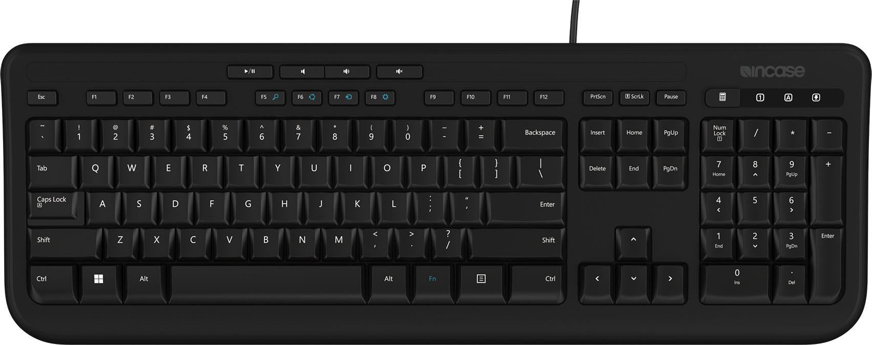 Incase Wired Keyboard 600 Designed by Microsoft (Black)