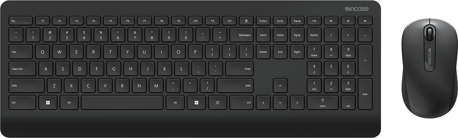 Incase Wireless Desktop 900 Keyboard & Mouse Combo Designed by Microsoft