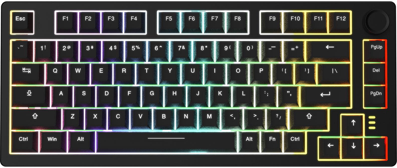 GTEK Storm 75-Key Mechanical Wired TKL Gaming Keyboard