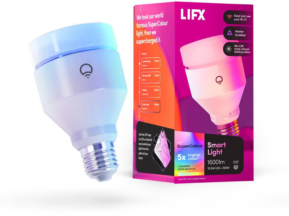 LIFX Colour 1600lm E27 Edison Screw Smart Bulb