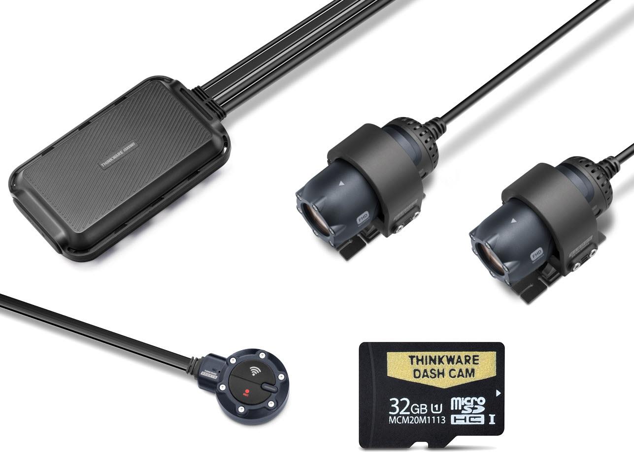 Thinkware M1D32 Front and Rear Bike Cam with 32GB MicroSD Card