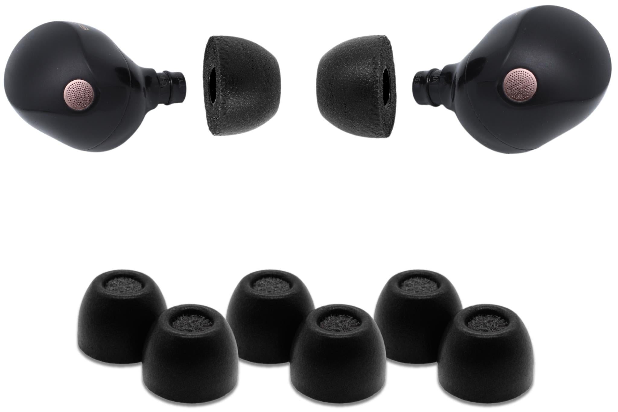Comply Headphone Ear Tips for Sony True Wireless (Black) [Medium]