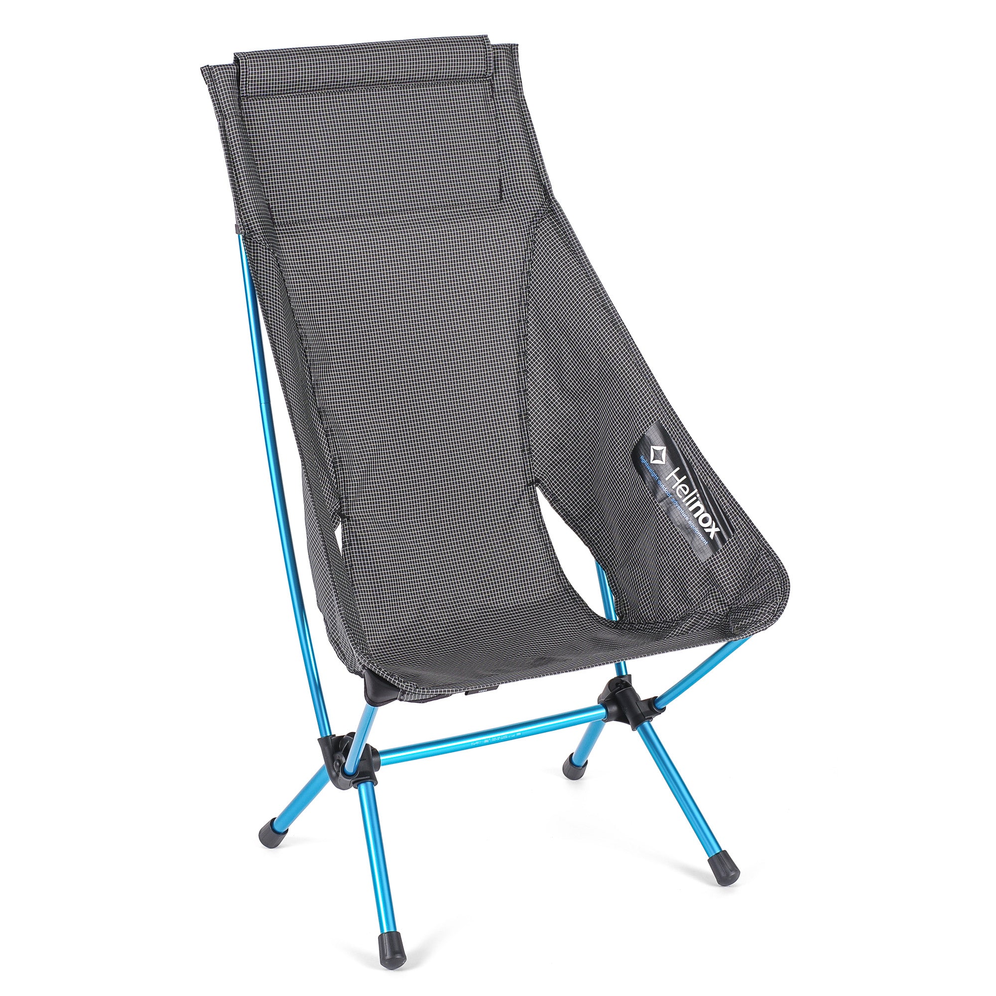 Chair Zero Highback Black with Cyan Blue Frame