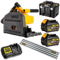 54v Xr Cordless Plunge Saw Kitted 2x Batt, Rail