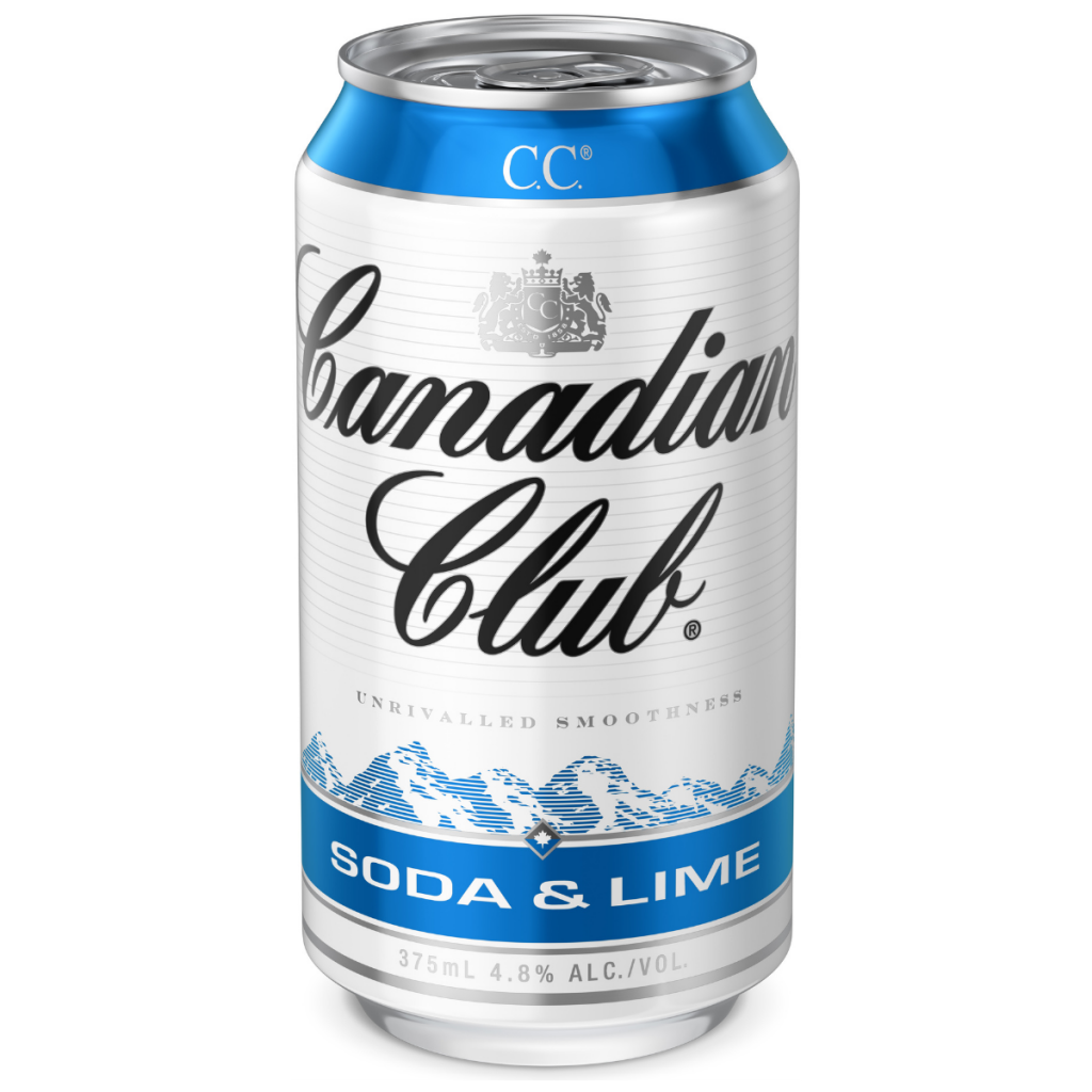 Canadian Club Soda and Lime 375 ml x 24 Pack