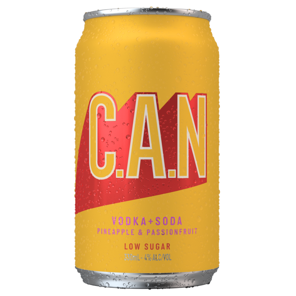 C.A.N Pineapple Passionfruit Vodka Soda Can 330 ml (Pack of 24)