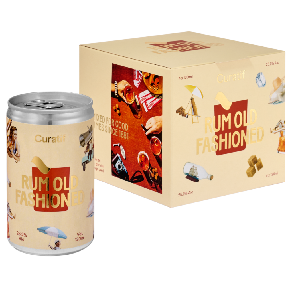 Curatif Rum Old Fashioned Cans 130 ml (Pack of 24)