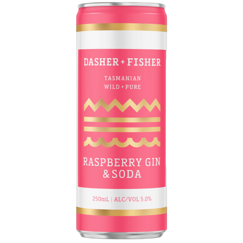 Dasher & Fisher Raspberry Gin & Soda 250 ml (Pack of 24)