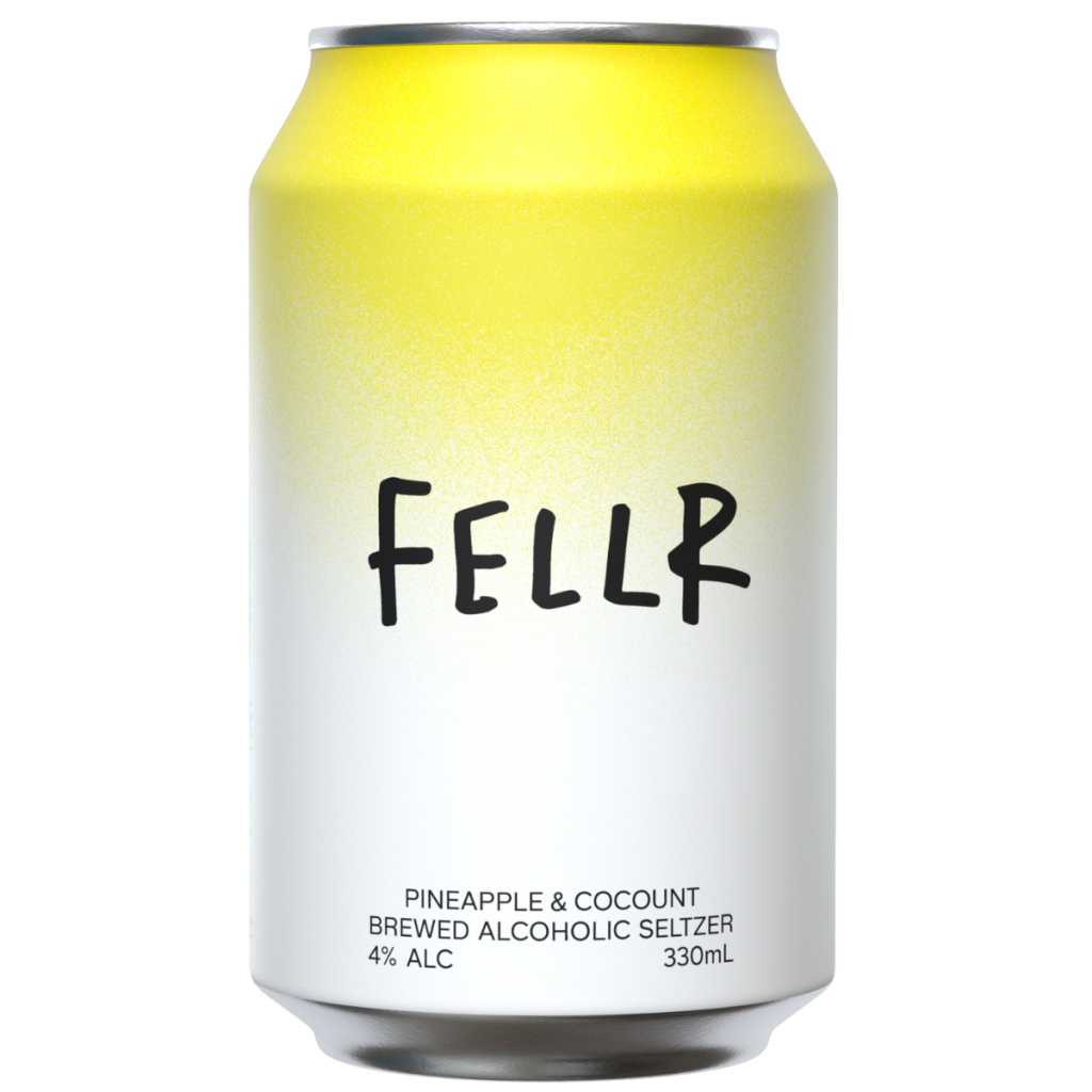 Fellr Pineapple and Coconut Hard Seltzer 330 ml (Pack of 24)