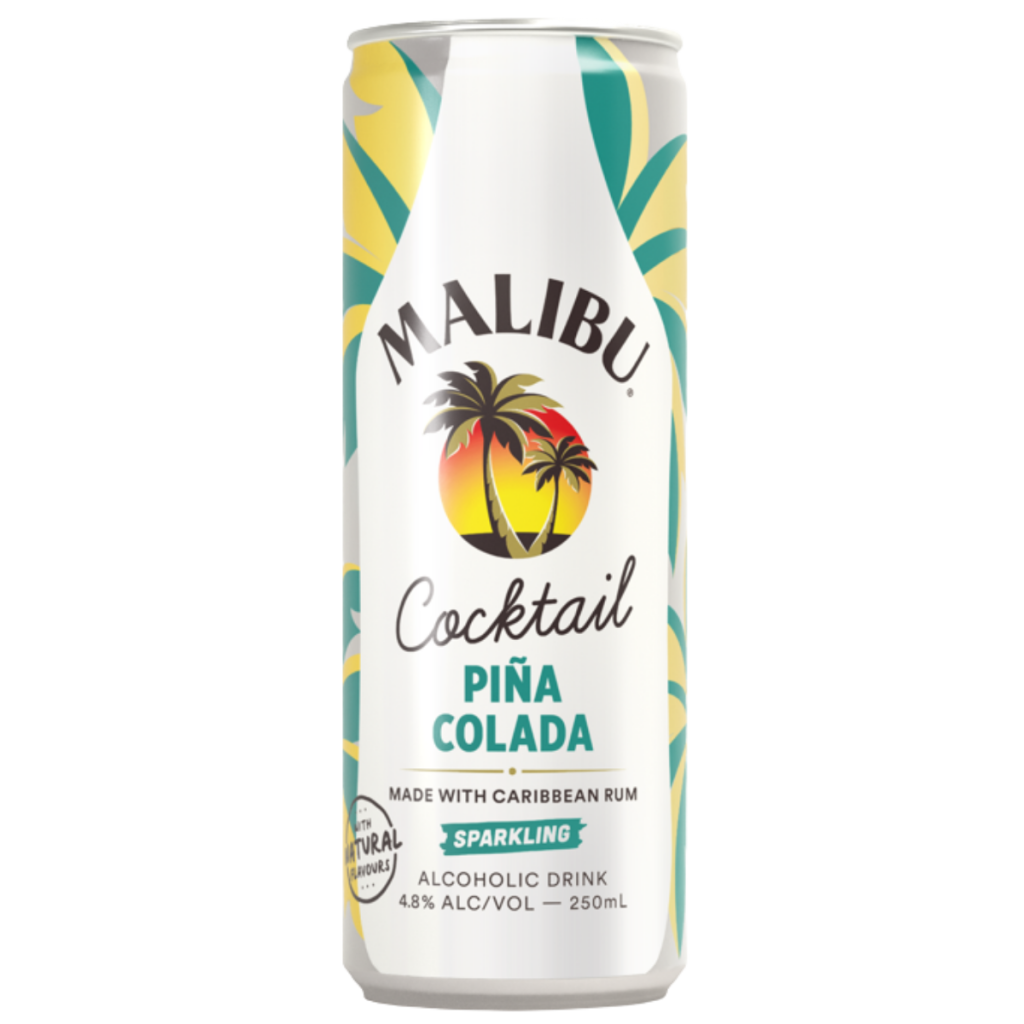 Malibu Pina Colada Premix Drink 250 ml (Pack of 24)