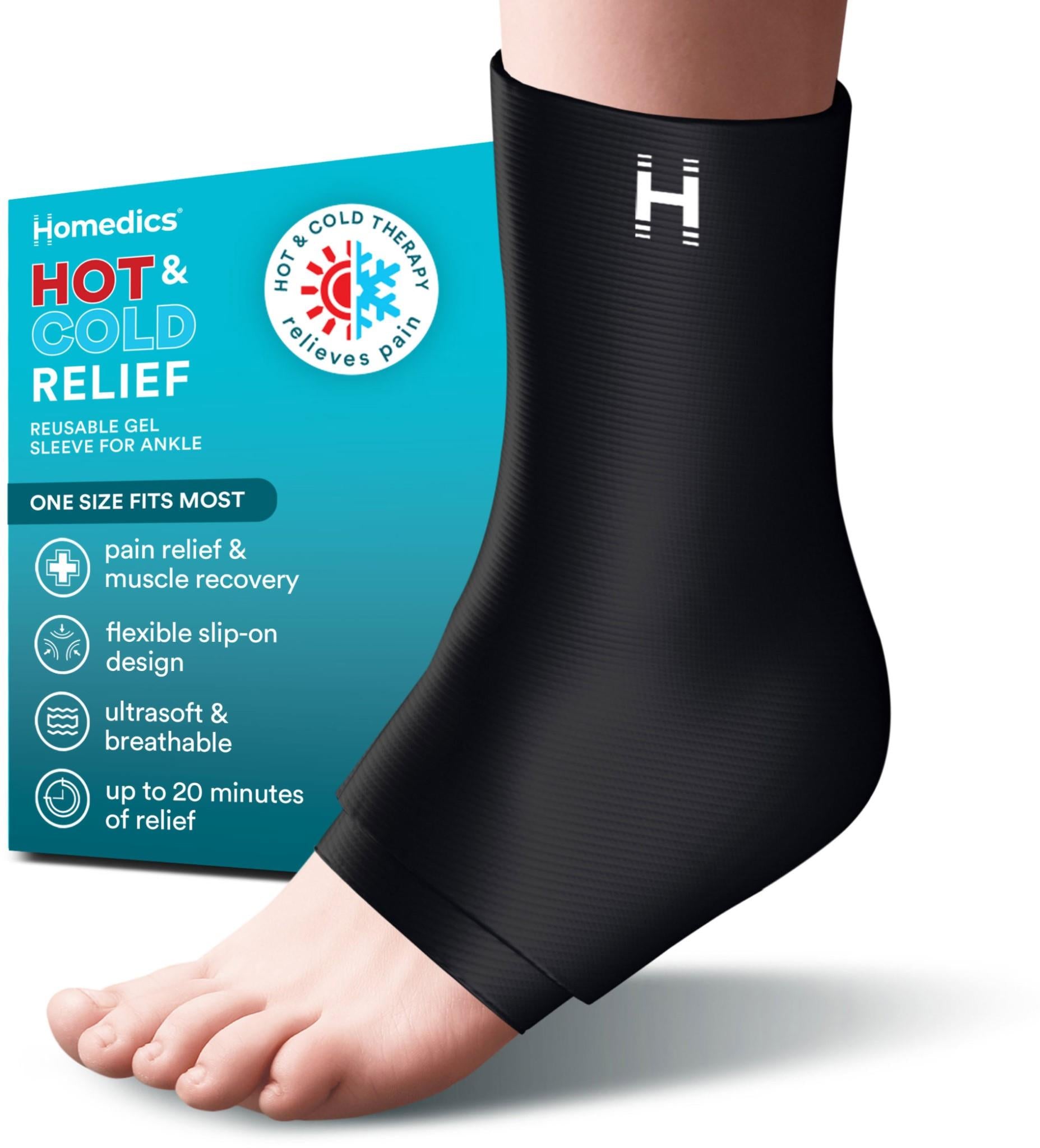 Homedics Hot & Cold Relief Gel Sleeve for Ankle