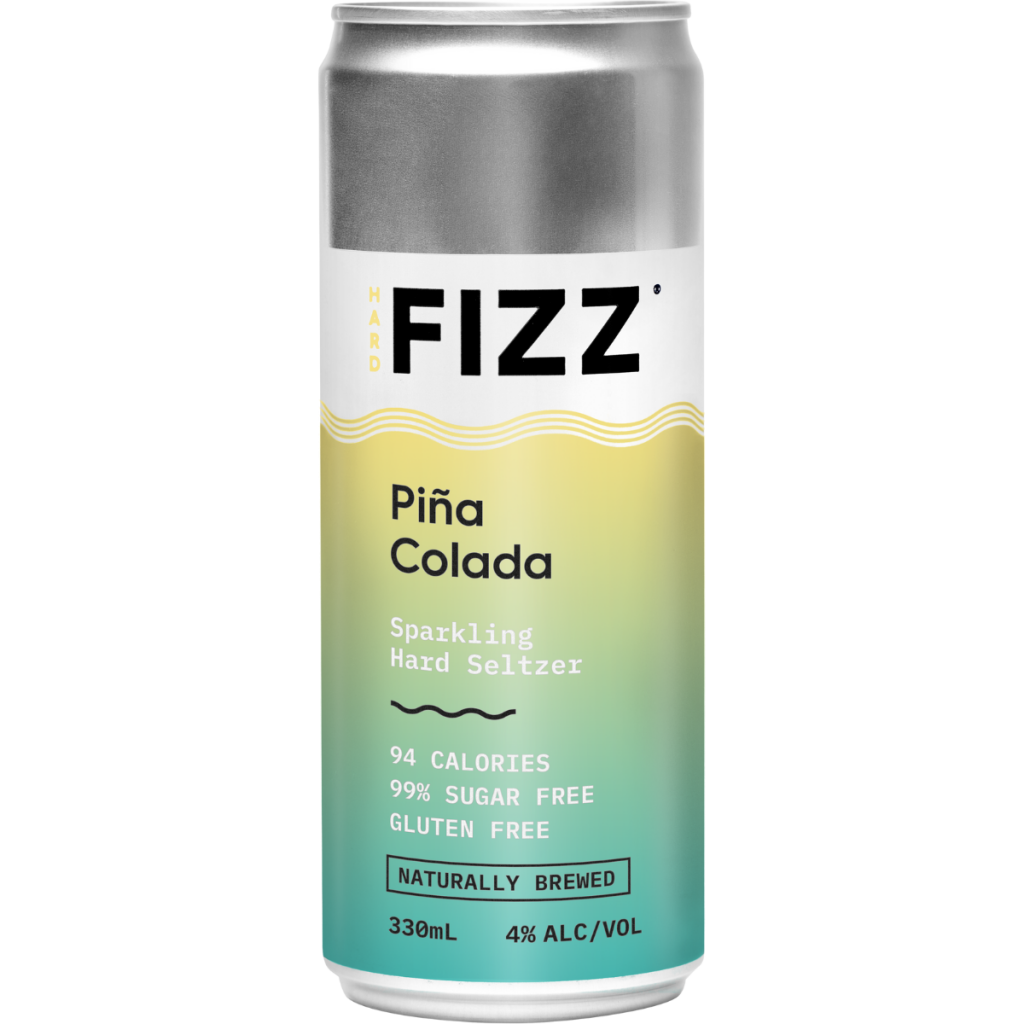 Hard Fizz Pina Colada Sparkling Hard Seltzer Can 330 ml (Pack of 16)