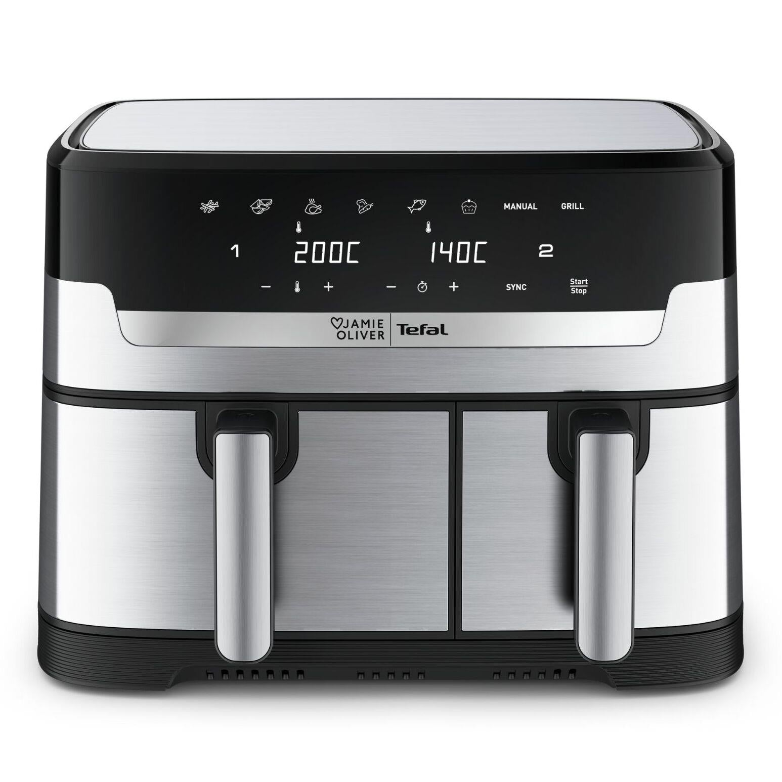Tefal Jamie Oliver Dual Easy Fry & Grill XXL Air Fryer