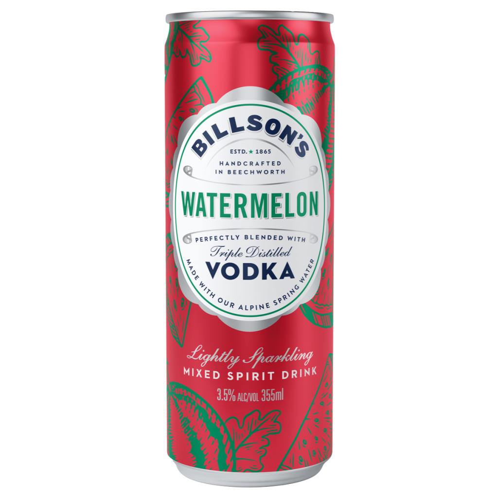 Billson's Vodka with Watermelon 355 ml x 24 Pack