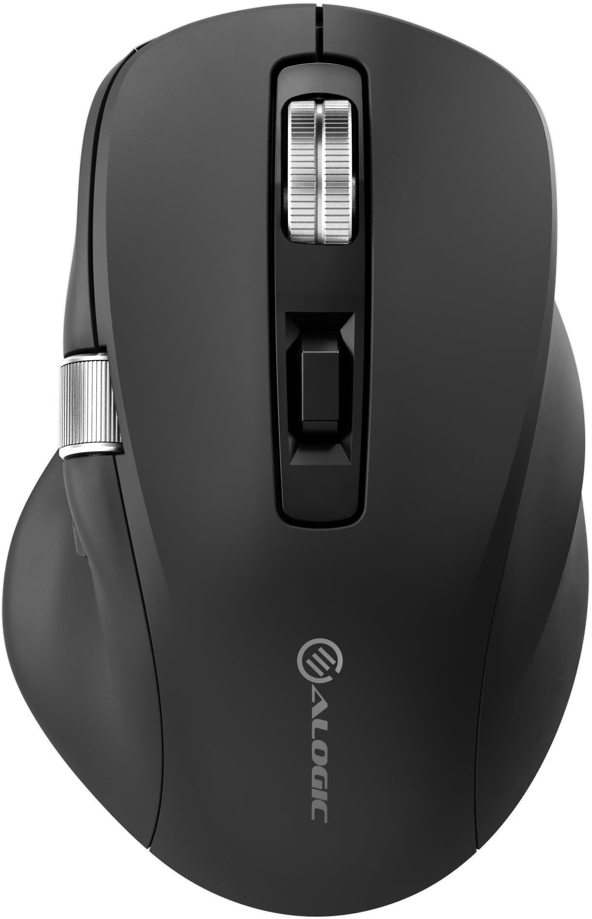 Alogic Apex Bluetooth USB-C Rechargeable 7 Keys Programmable Mouse (Black)