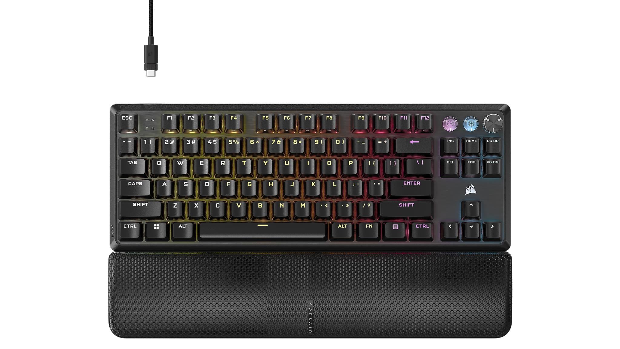 Corsair K70 PRO TKL Tenkeyless Magnetic Mechanical Gaming Keyboard (Black)