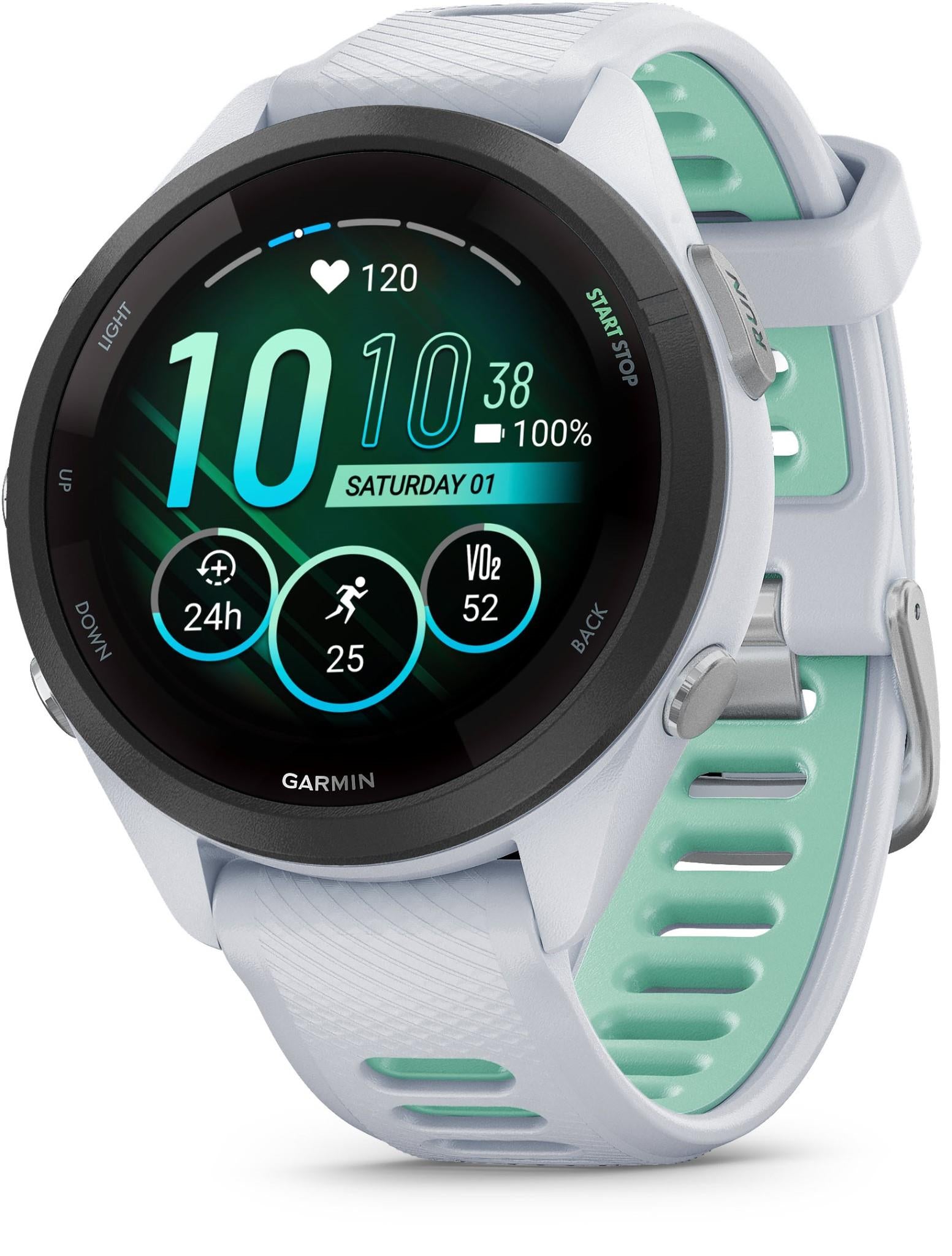 Garmin Forerunner® 265S Sports Watch (Whitestone)