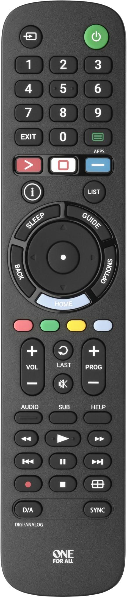 One for All Sony TV Replacement Remote